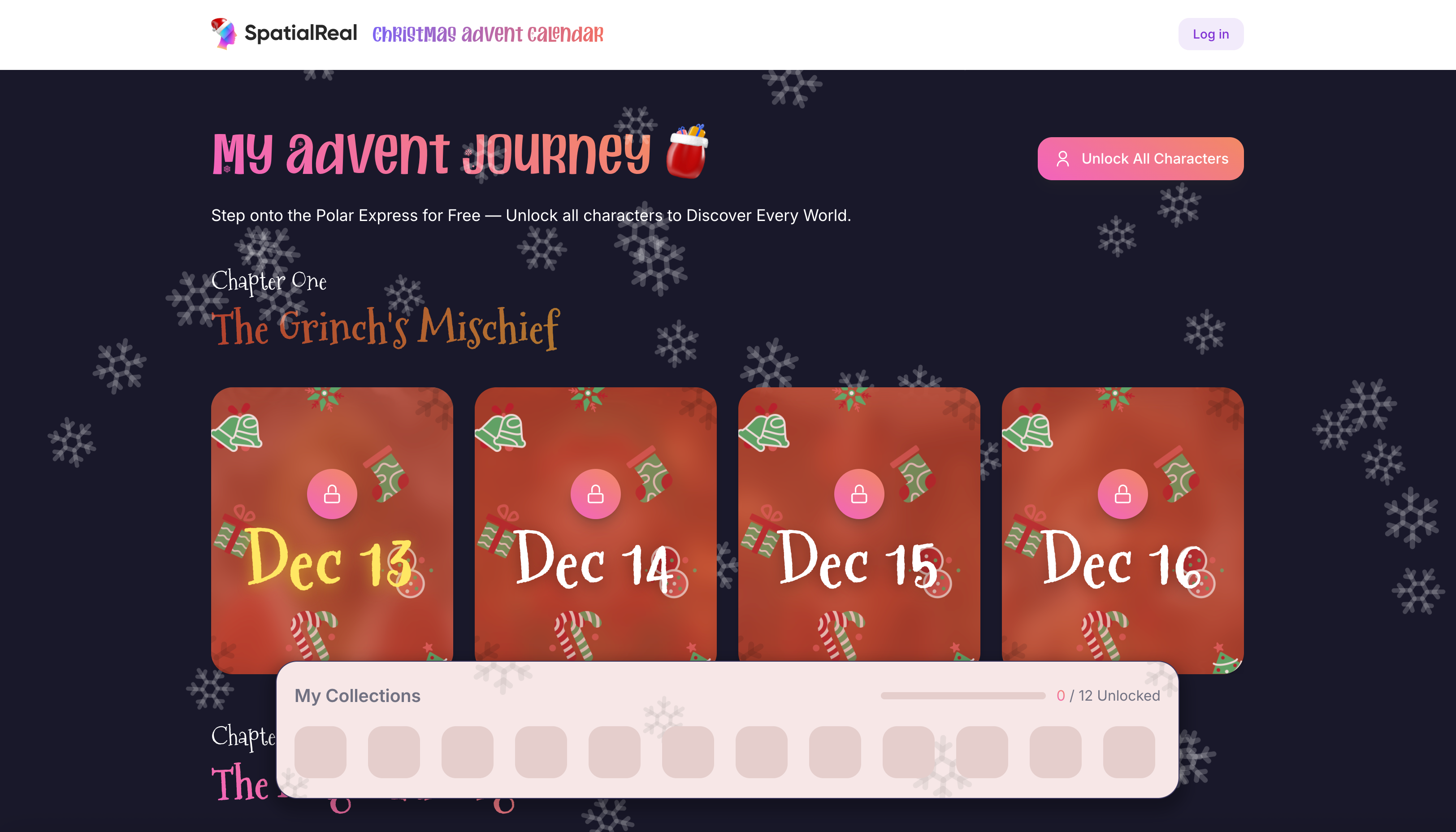 SpatialReal Christmas Calendar gallery image