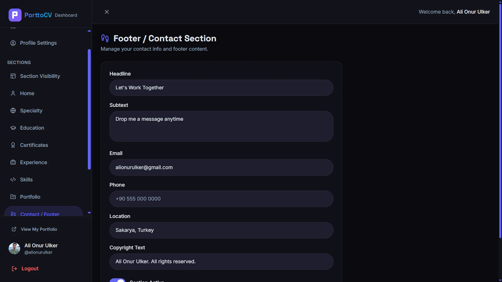 PorttoCV screenshot 16