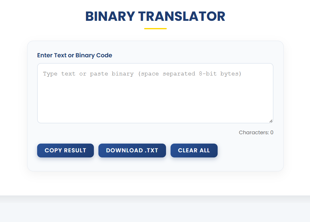 Binary translator  gallery image
