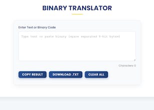 Binary translator gallery image