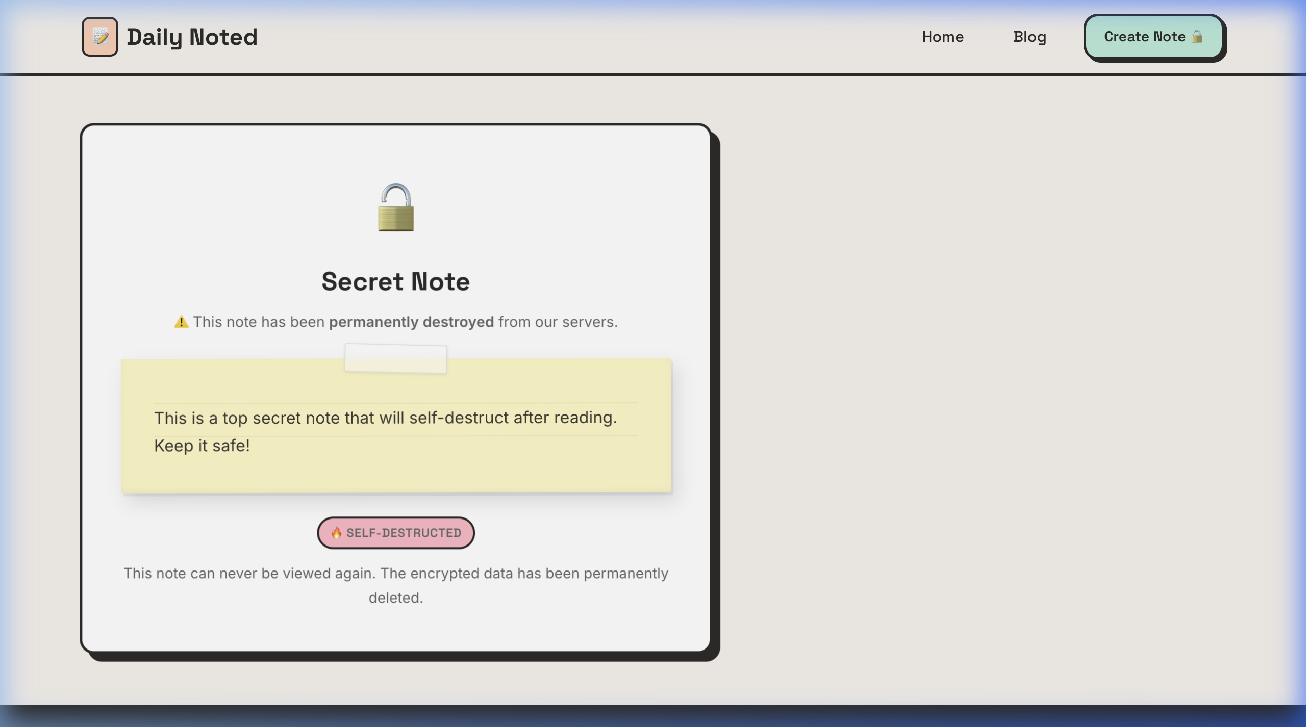 Daily Noted - Screenshot 5 showing product features and functionality