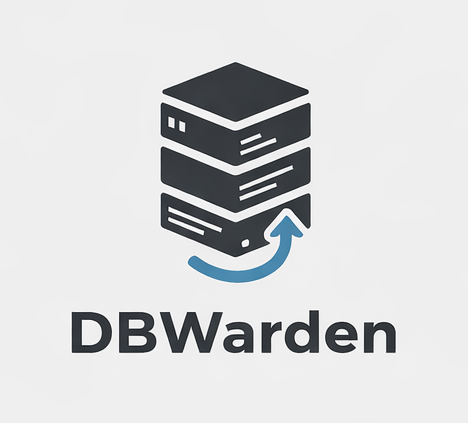 DBWarden - Product Hunt launch logo and brand identity