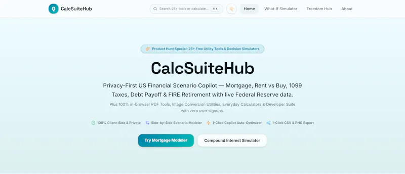 CalcSuiteHub screenshot 1