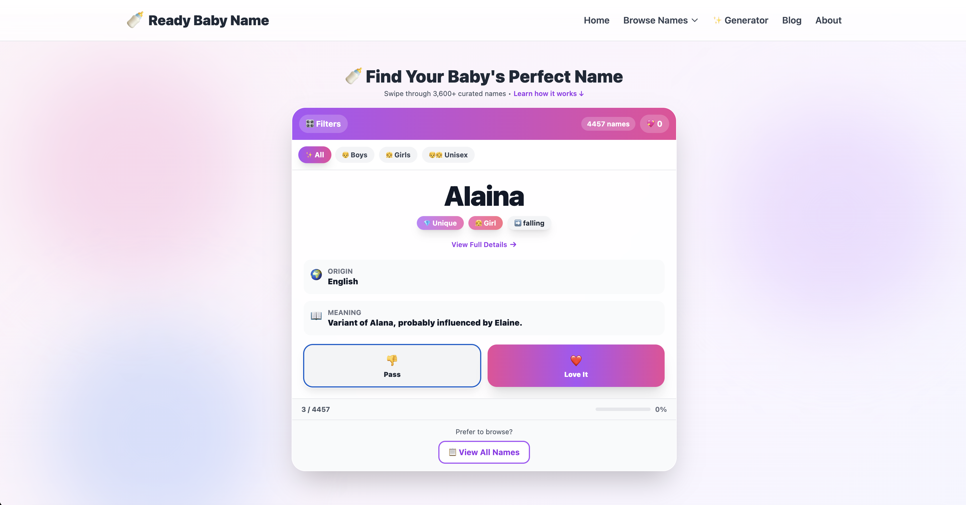 ReadyBabyName.com gallery image