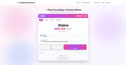 ReadyBabyName.com gallery image