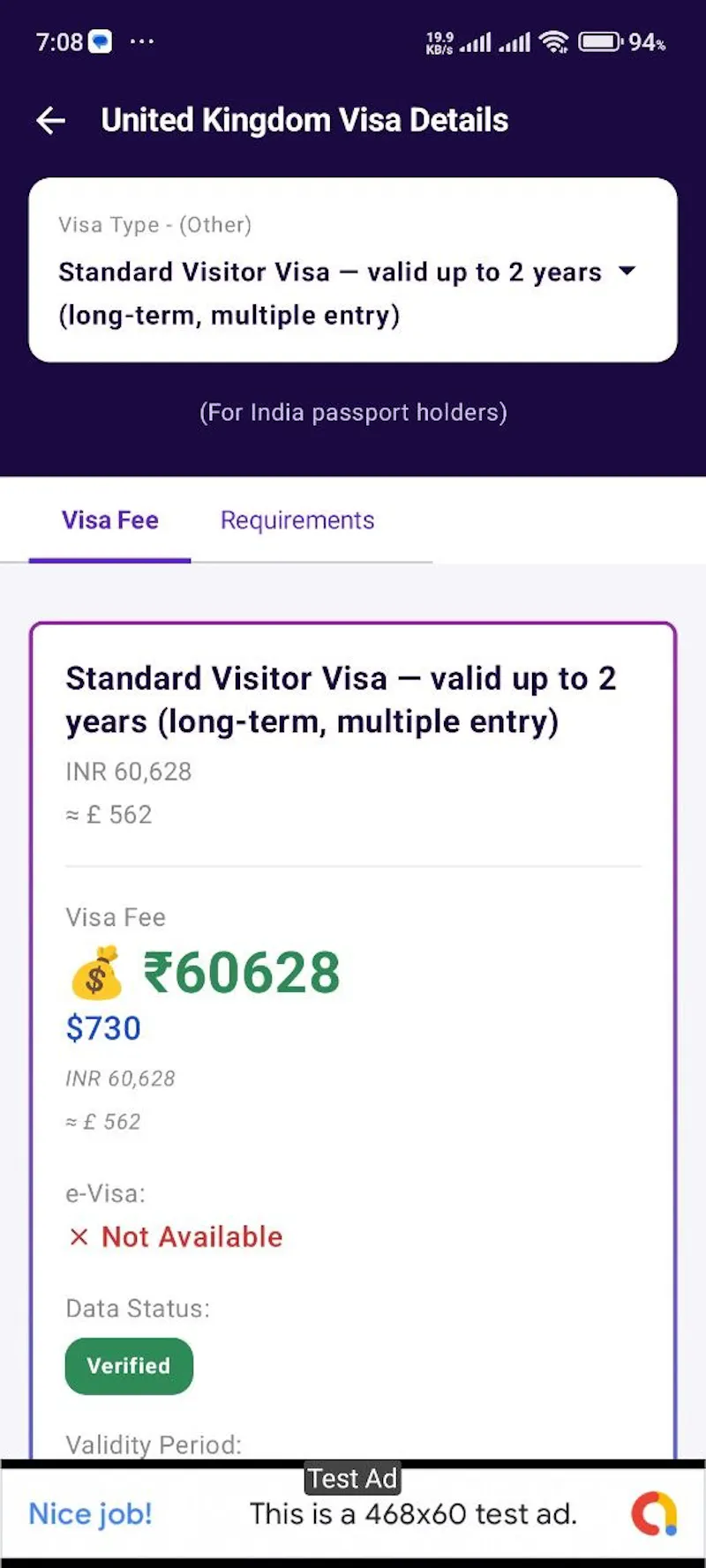 VisaFee screenshot 5