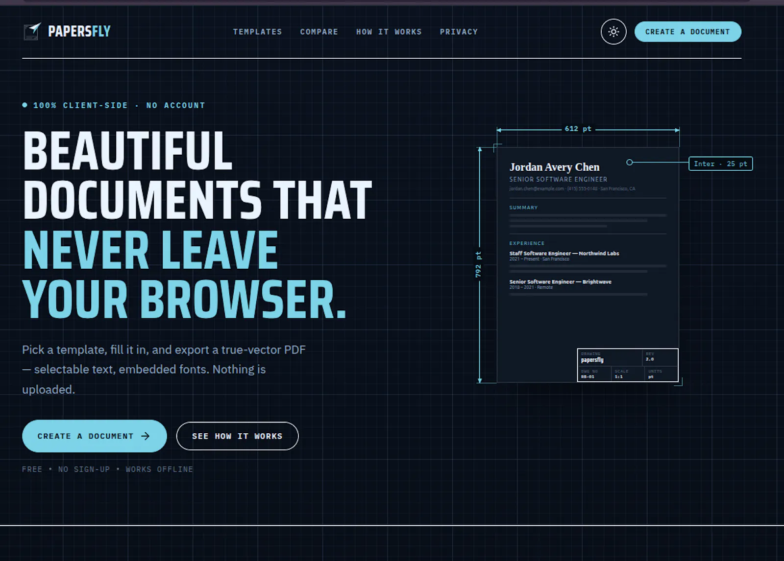 Papersfly screenshot 2