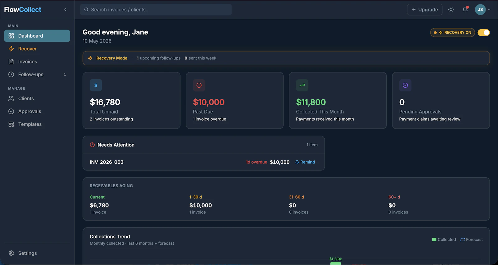 FlowCollect screenshot 1