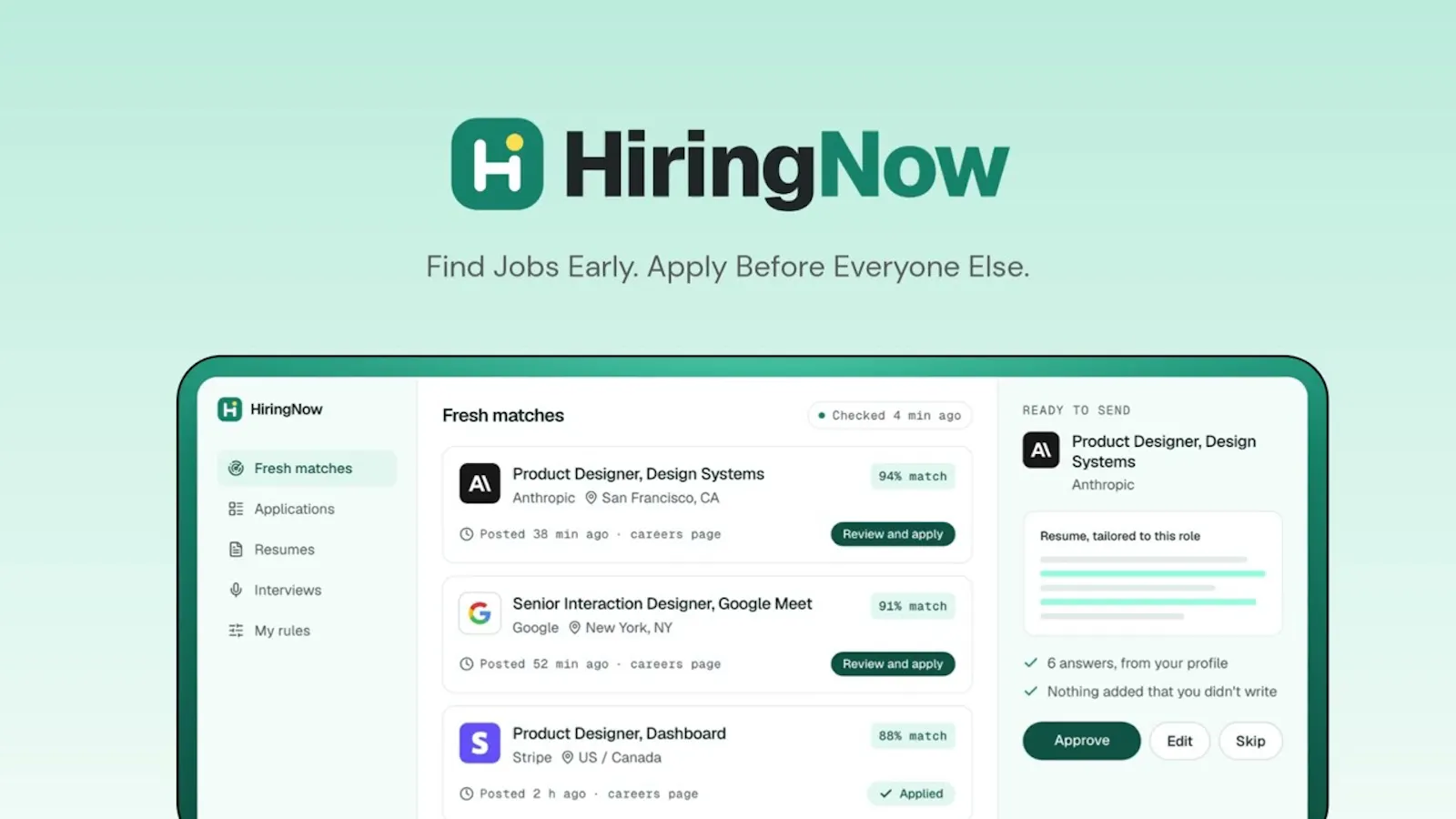 HiringNow screenshot 1 (video preview)