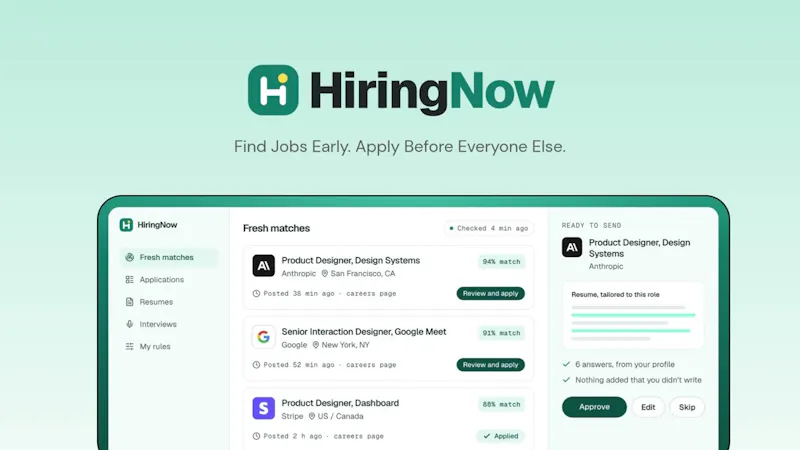 HiringNow screenshot 1 (video preview)