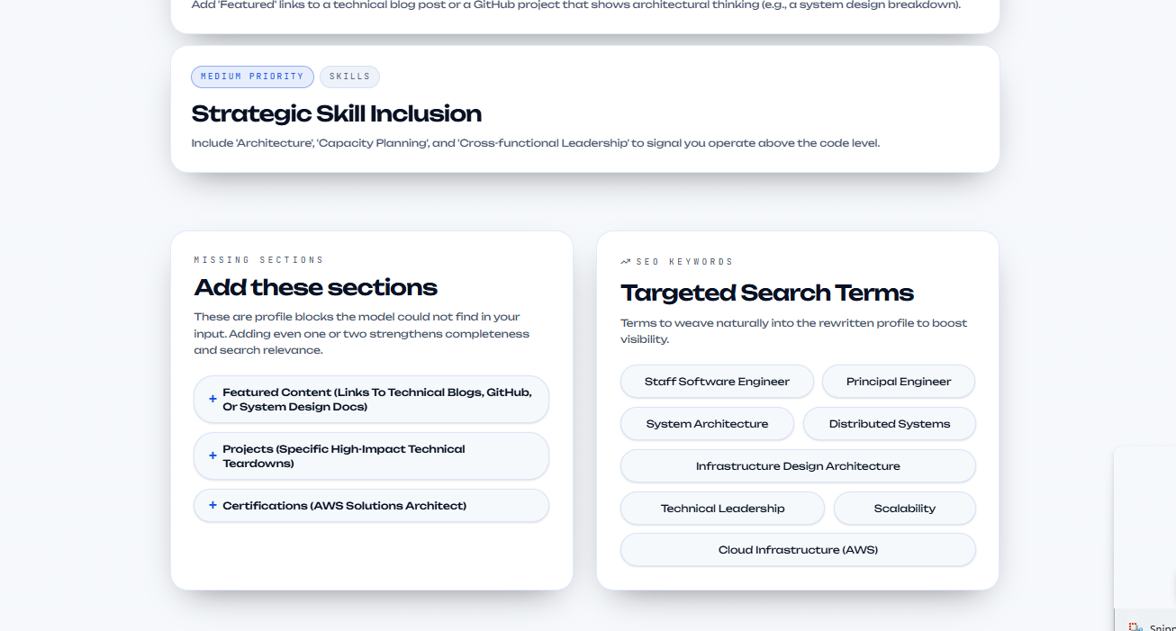 LinkedAI 1.0 – AI LinkedIn Optimizer gallery image