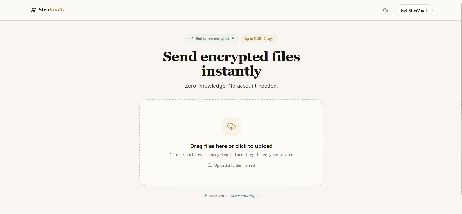 StenVault — Encrypted Cloud Storage gallery image