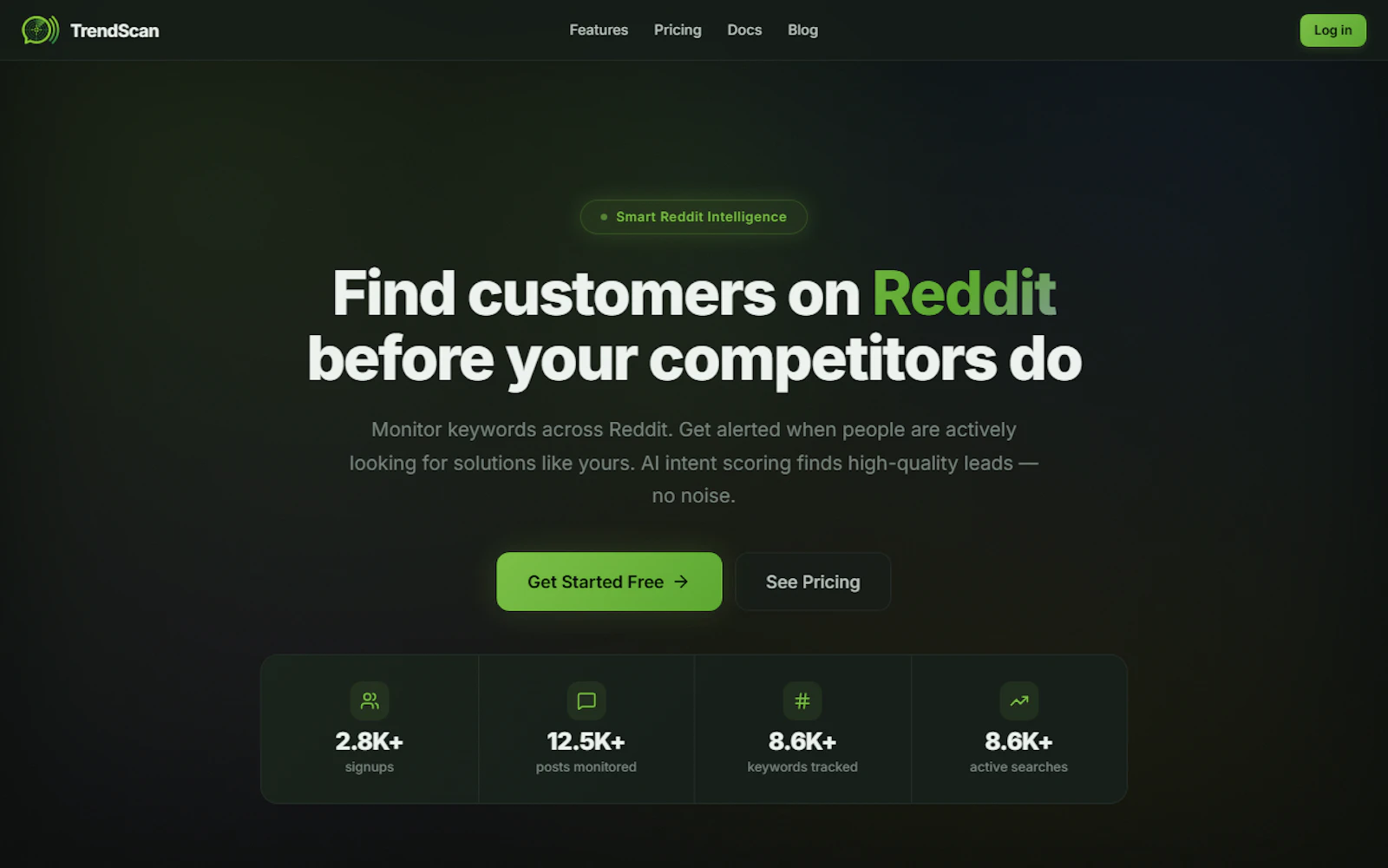 TrendScan — Find customers on Reddit screenshot 1