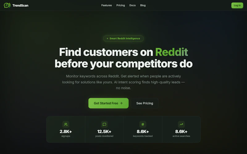 TrendScan — Find customers on Reddit screenshot 1
