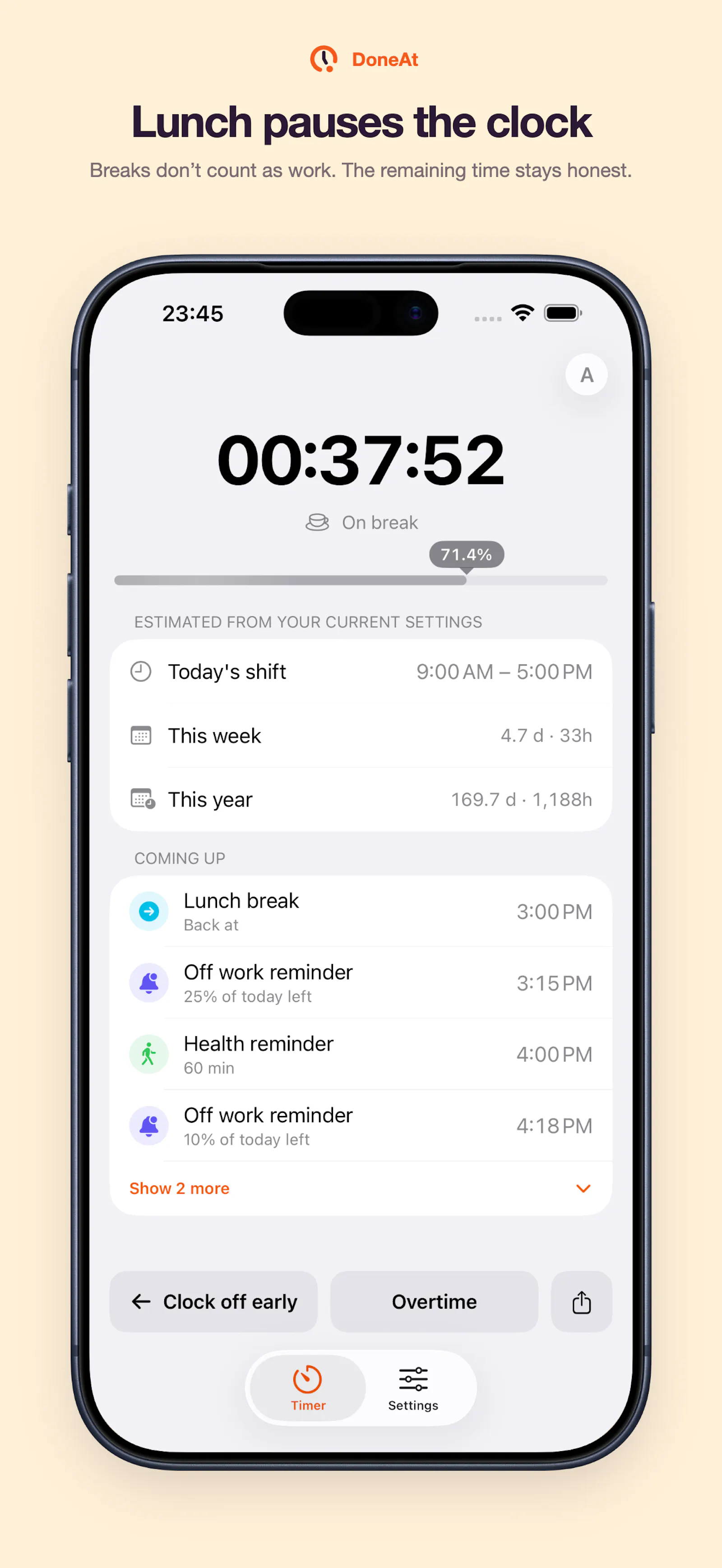 DoneAt screenshot 3