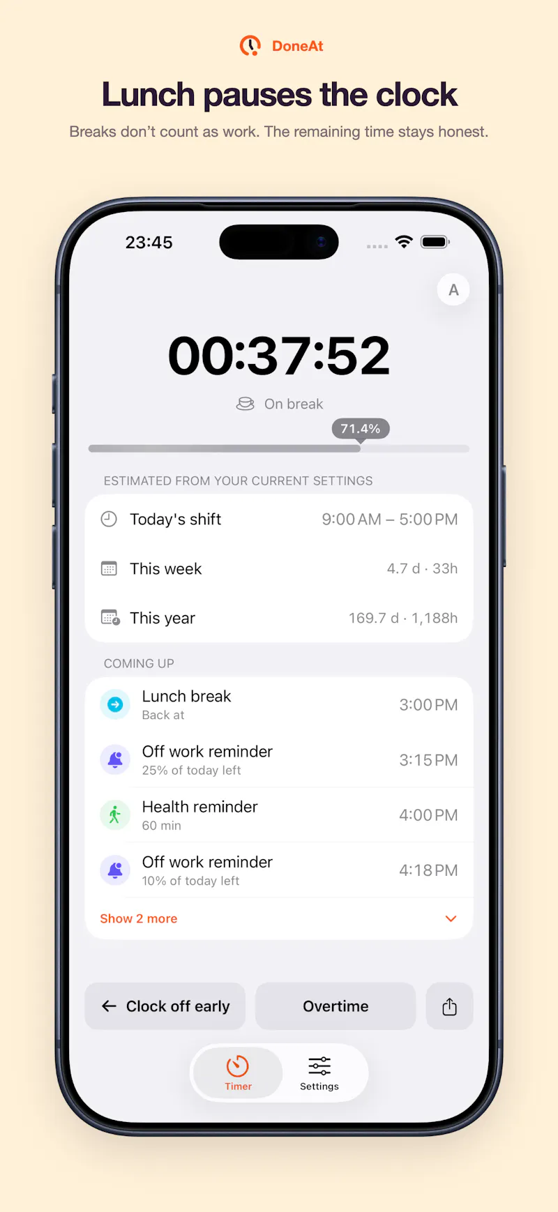DoneAt screenshot 3