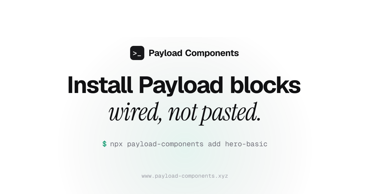 Payload Components gallery image