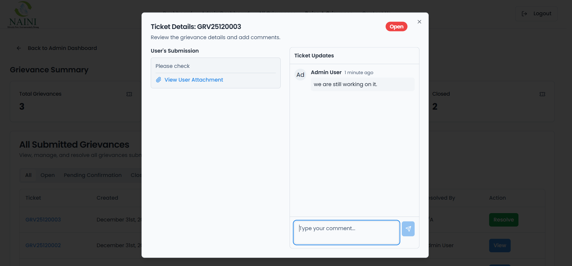 Resolve HR - Screenshot 3 showing product features and functionality