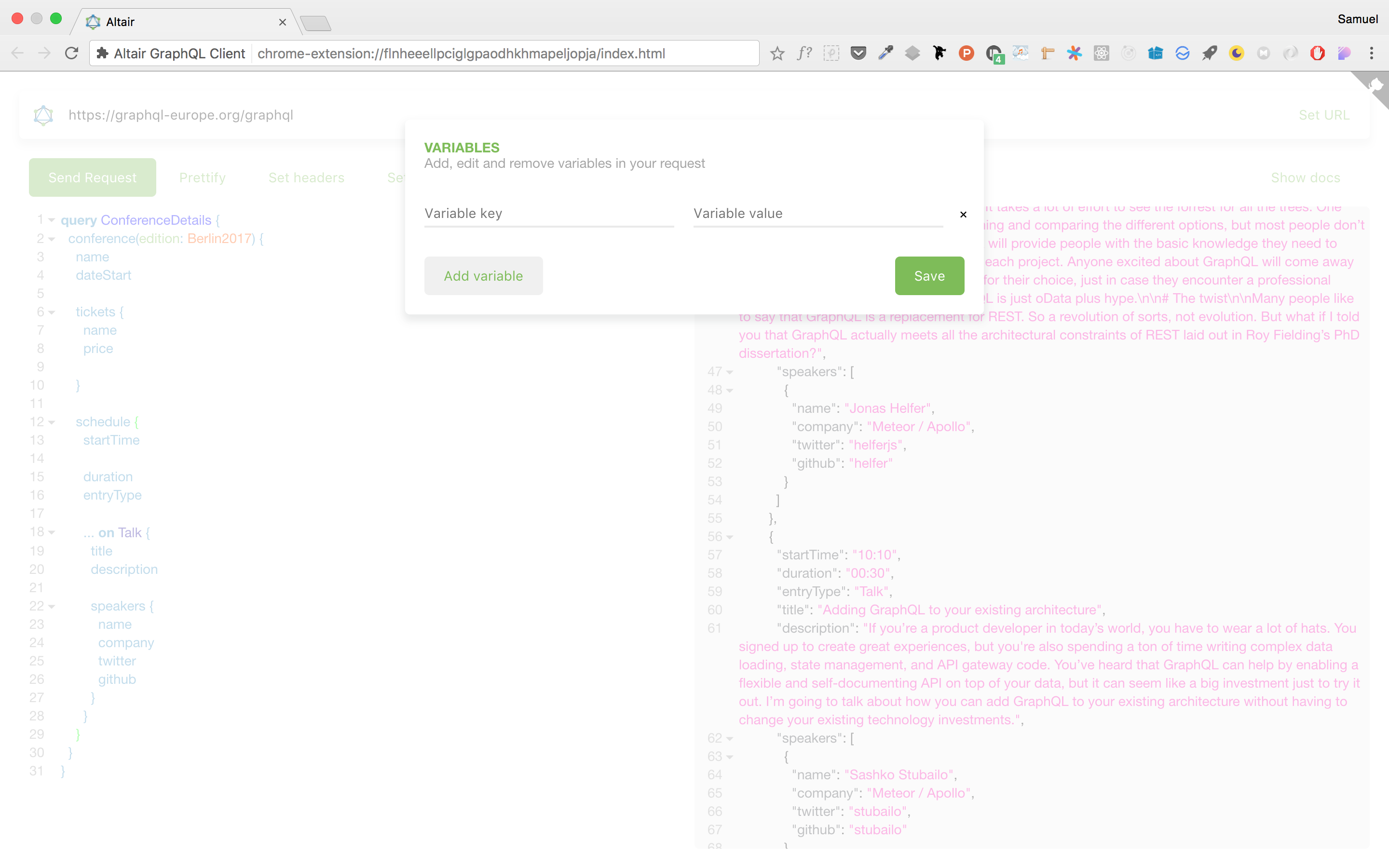 Altair GraphQL Client gallery image