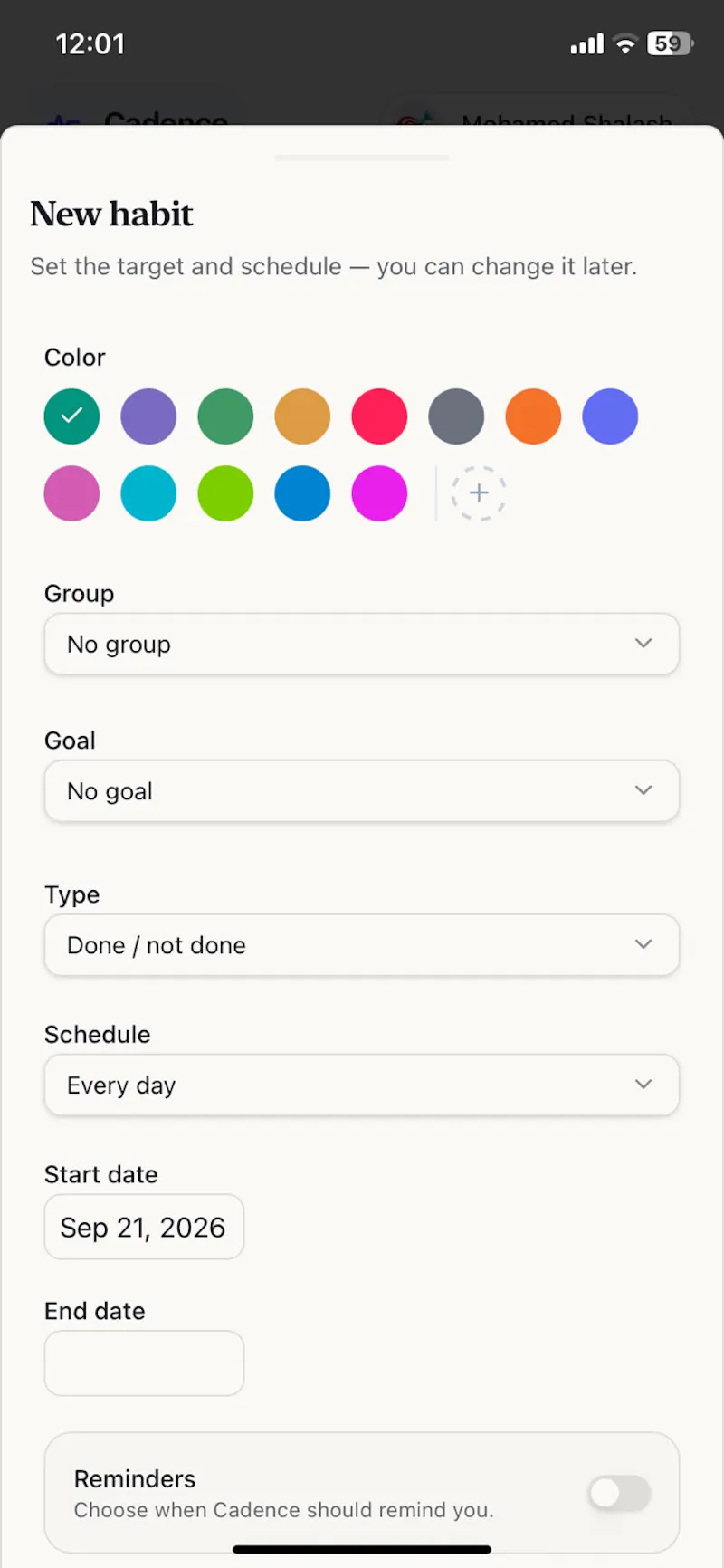 Cadence Habit Tracker screenshot 12