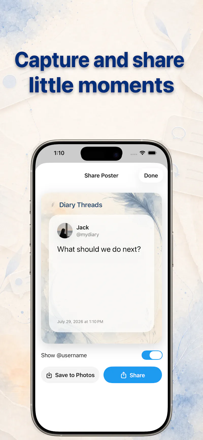 Diary Threads screenshot 3