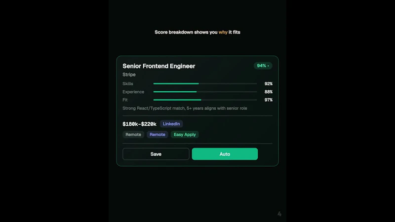 Job Compass screenshot 1 (video preview)