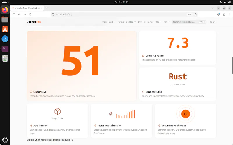 Ubuntu 26.10 (Stonking Stingray) screenshot 2