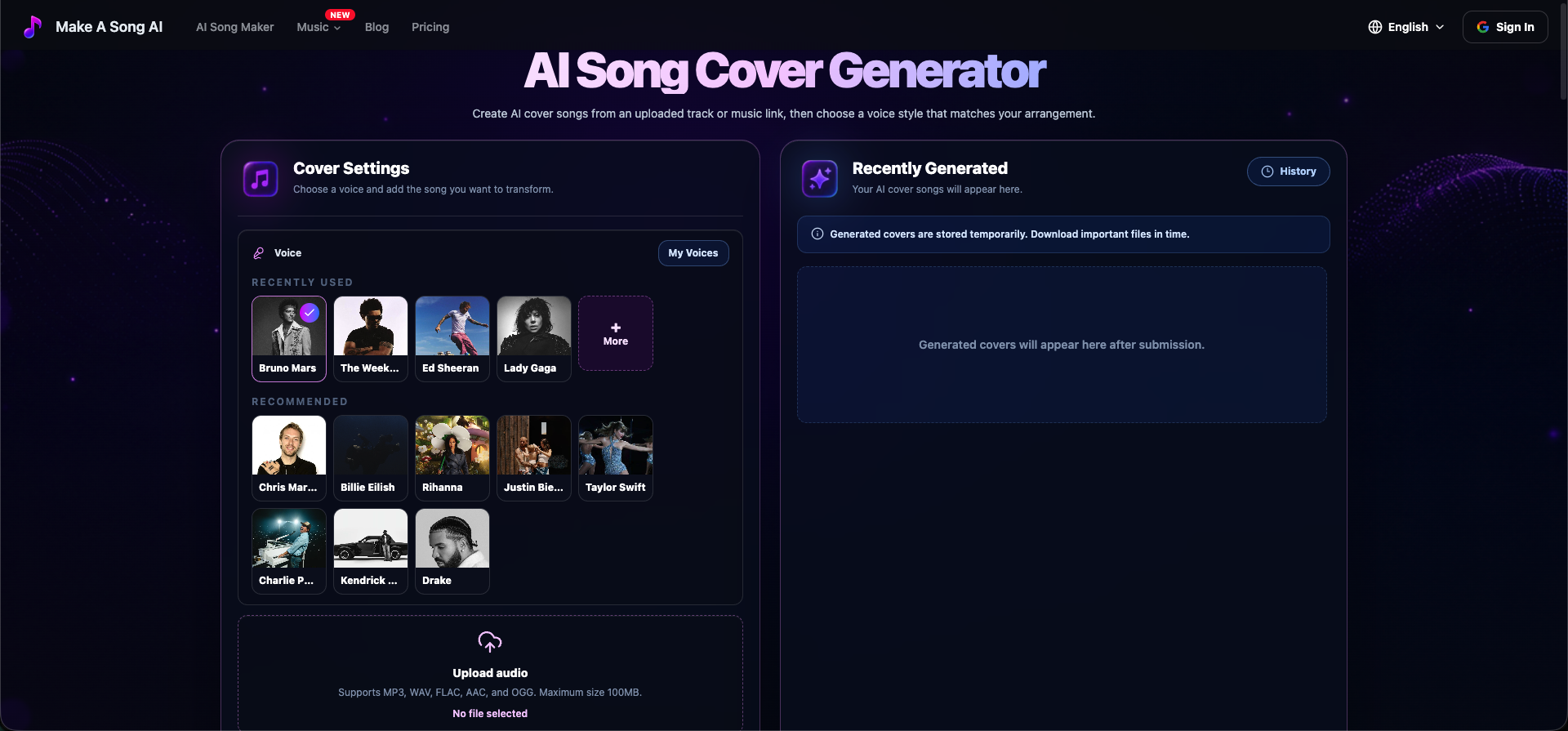 Make A Song AI gallery image