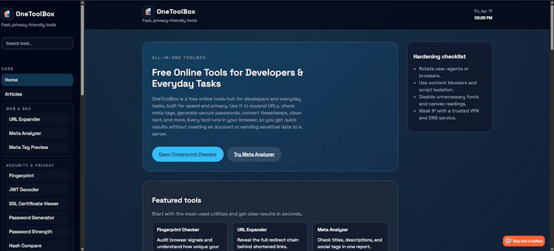 OneToolBox screenshot 1