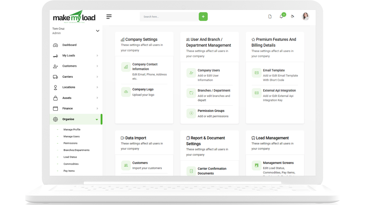 Mídia 8 de Makemyload - O melhor TMS para gerenciamento de logística e frete