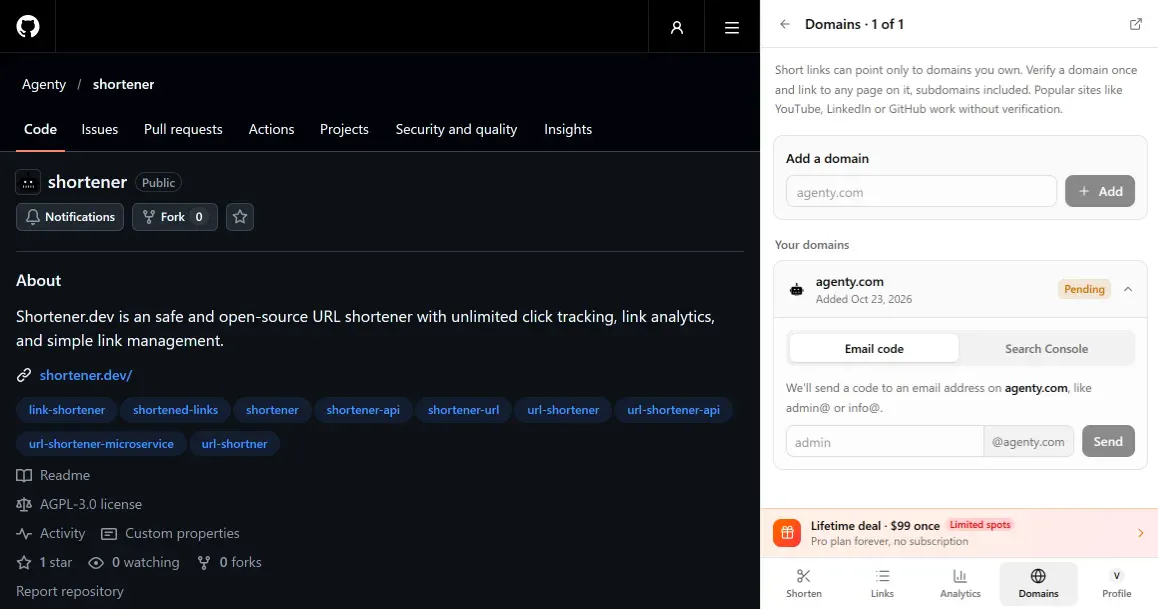 Shortener.dev gallery image