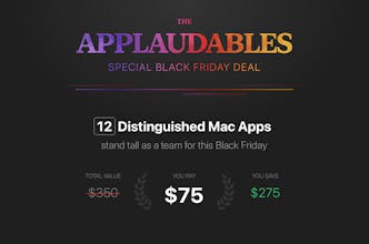 The Applaudables: BF deal (Mac apps) gallery image