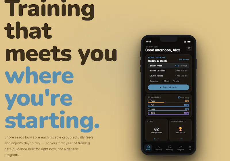 Shore — Join the Waitlist screenshot 1