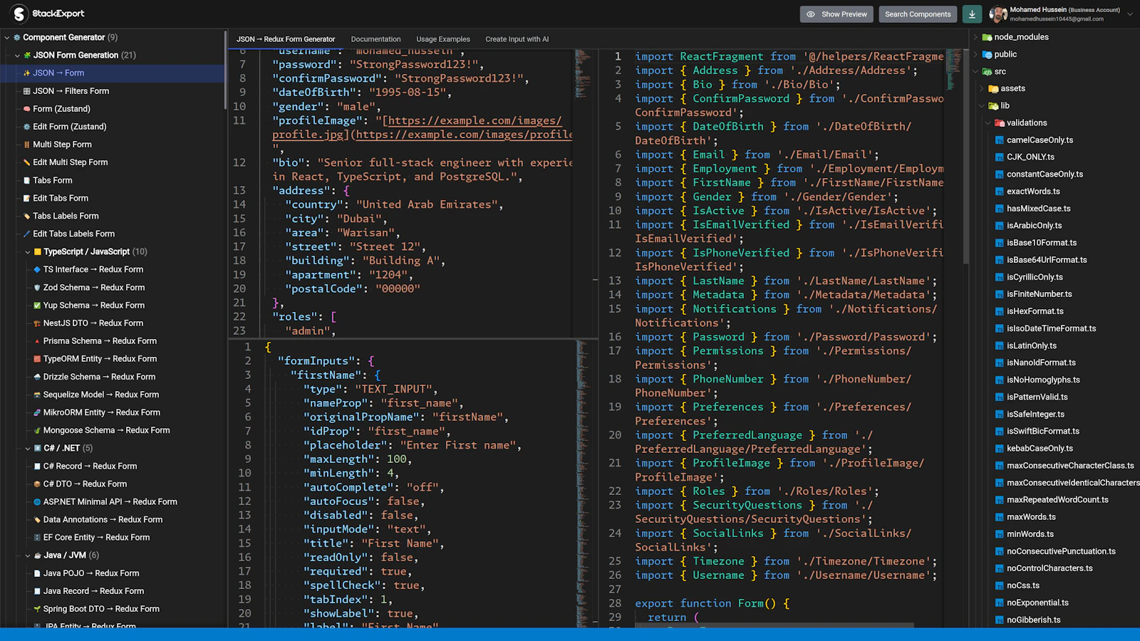 StackExport screenshot 4