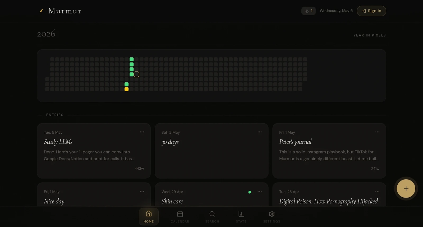Murmur Journal screenshot 1