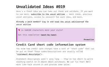 Unvalidated Ideas gallery image
