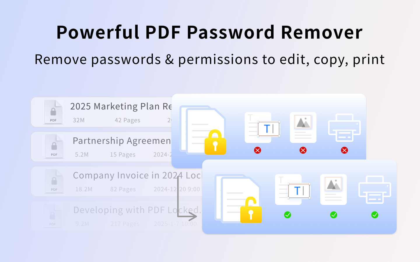 PDF Protector - Sblocca, blocco PDF - Sicuro, rimuovere, modificare la password di sicurezza PDF media 3