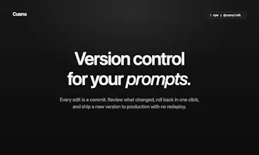 Cueno - prompt management for devs gallery image