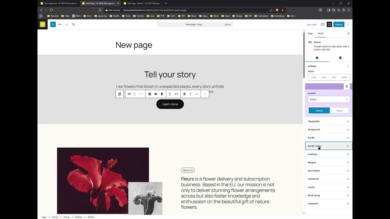 Neurogenesis Styler for Gutenberg gallery image