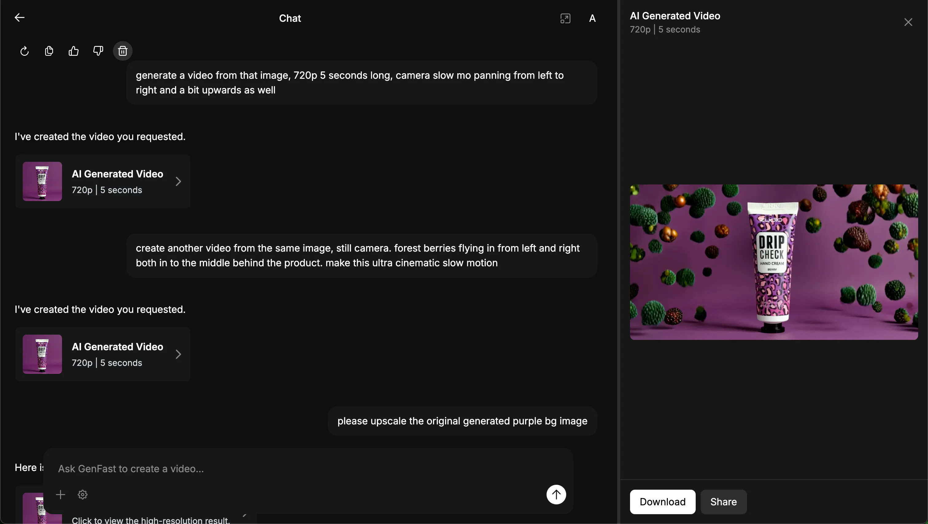 Gen Fast GenFa.st: Your entire studio, in a single prompt. | Product Hunt