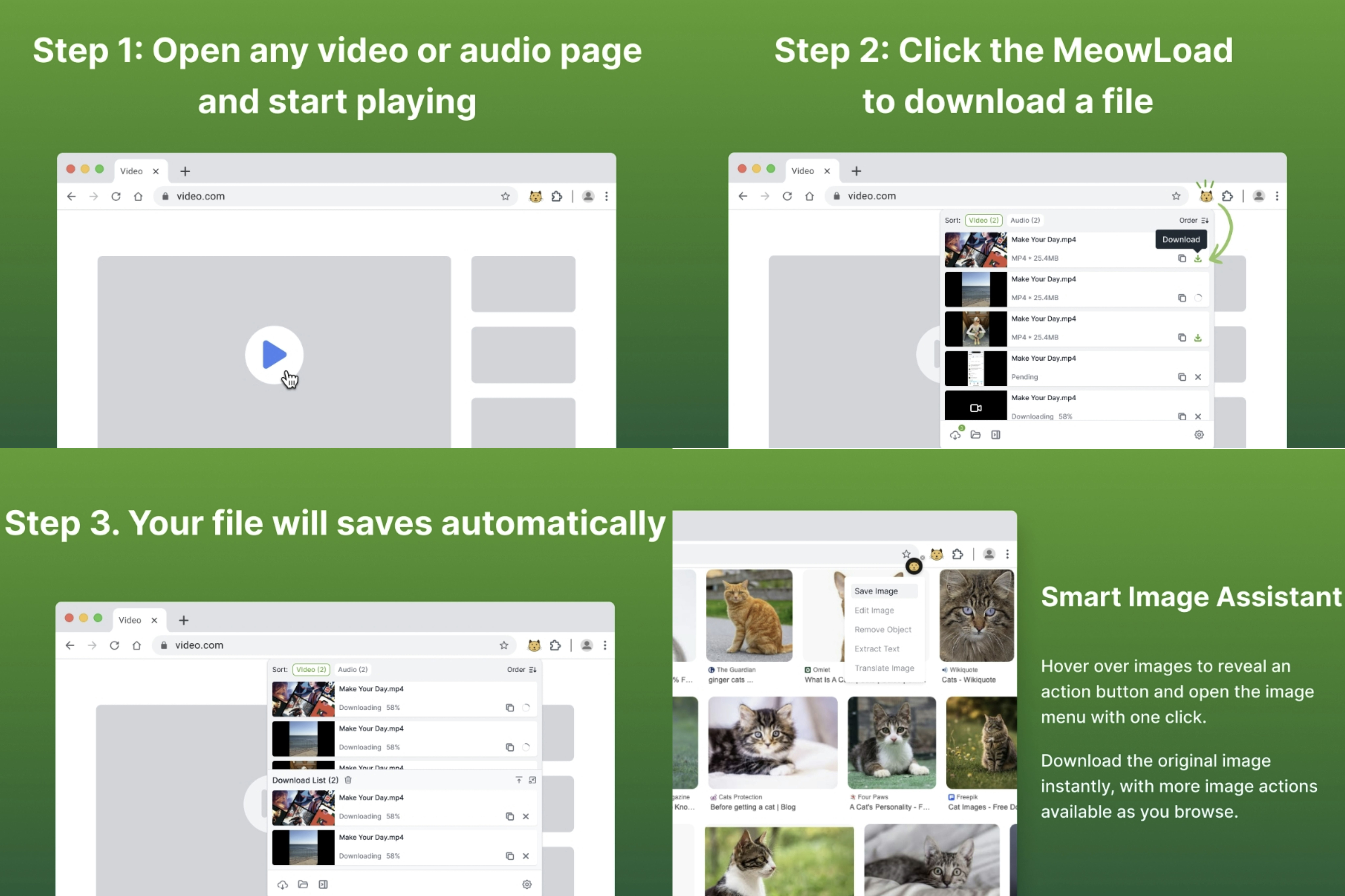 MeowLoad - Screenshot 4 showing product features and functionality