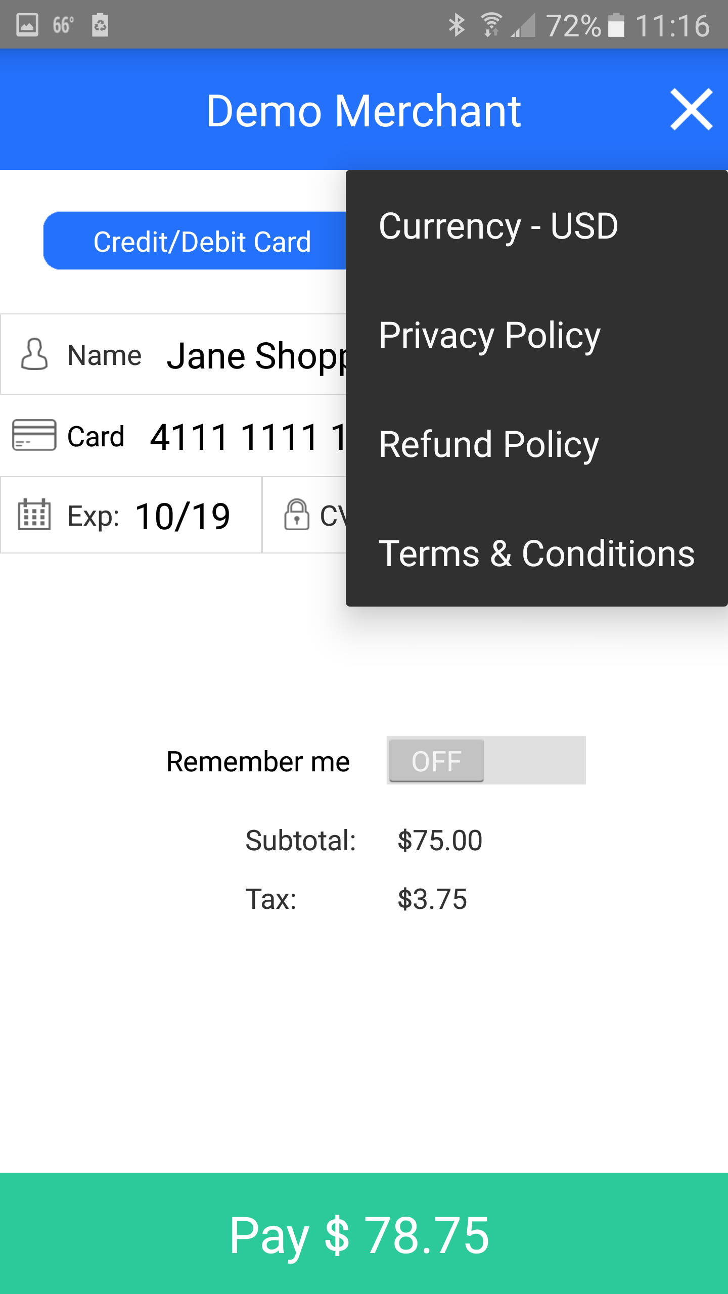 BlueSnap Android SDK gallery image