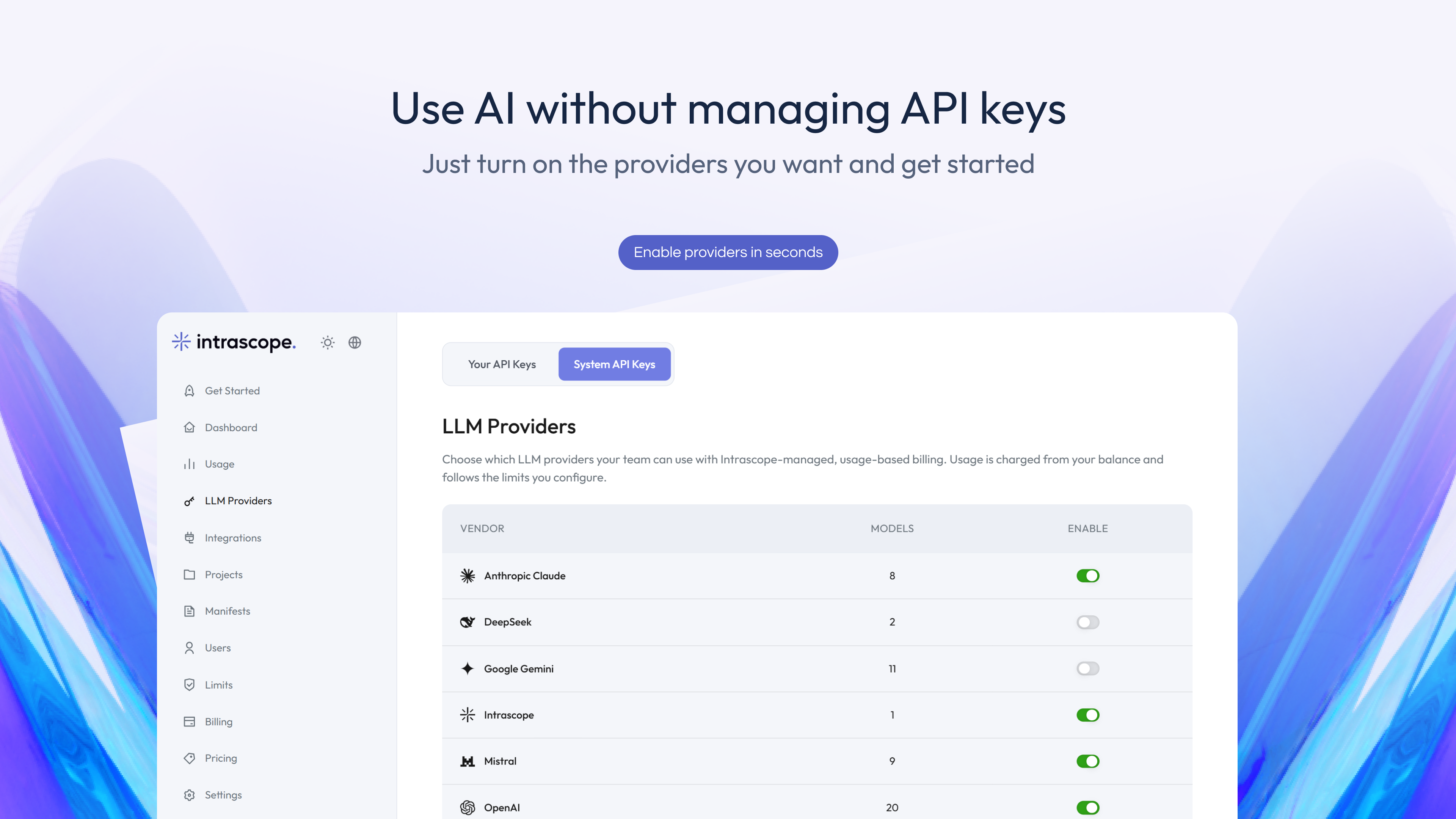 Intrascope: BYOK + Managed AI for Teams gallery image