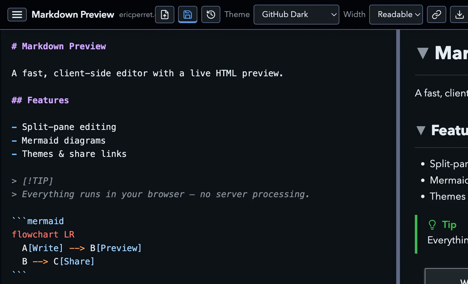 Markdown Preview gallery image
