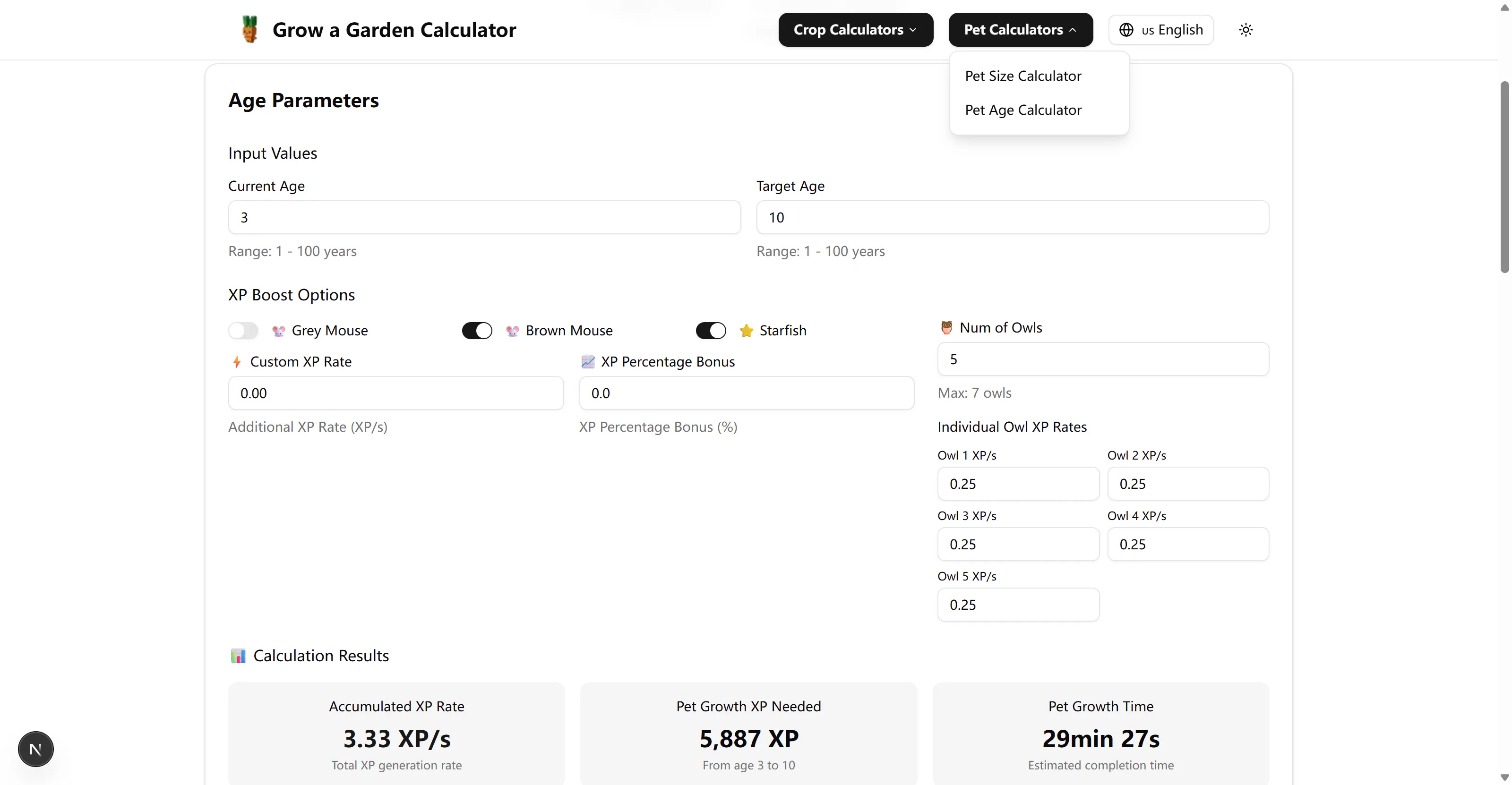 Grow a Garden Calculator gallery image