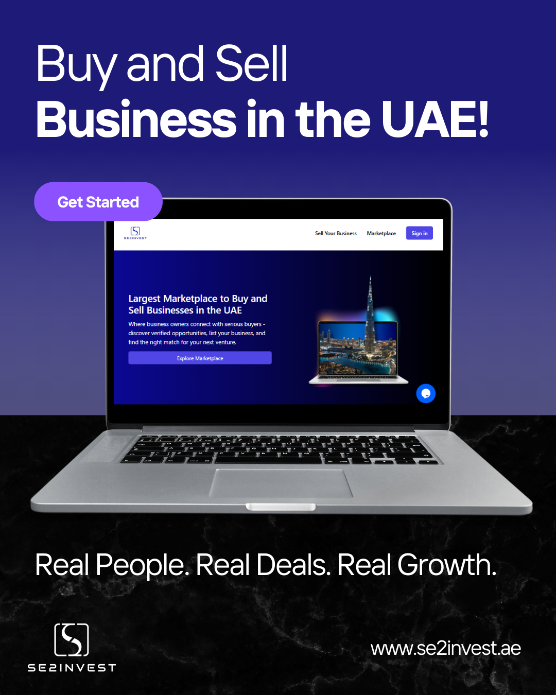 SE2Invest - UAEでビジネスを売買しますか？SE2Investがあなたをつなぎます！メディア1
