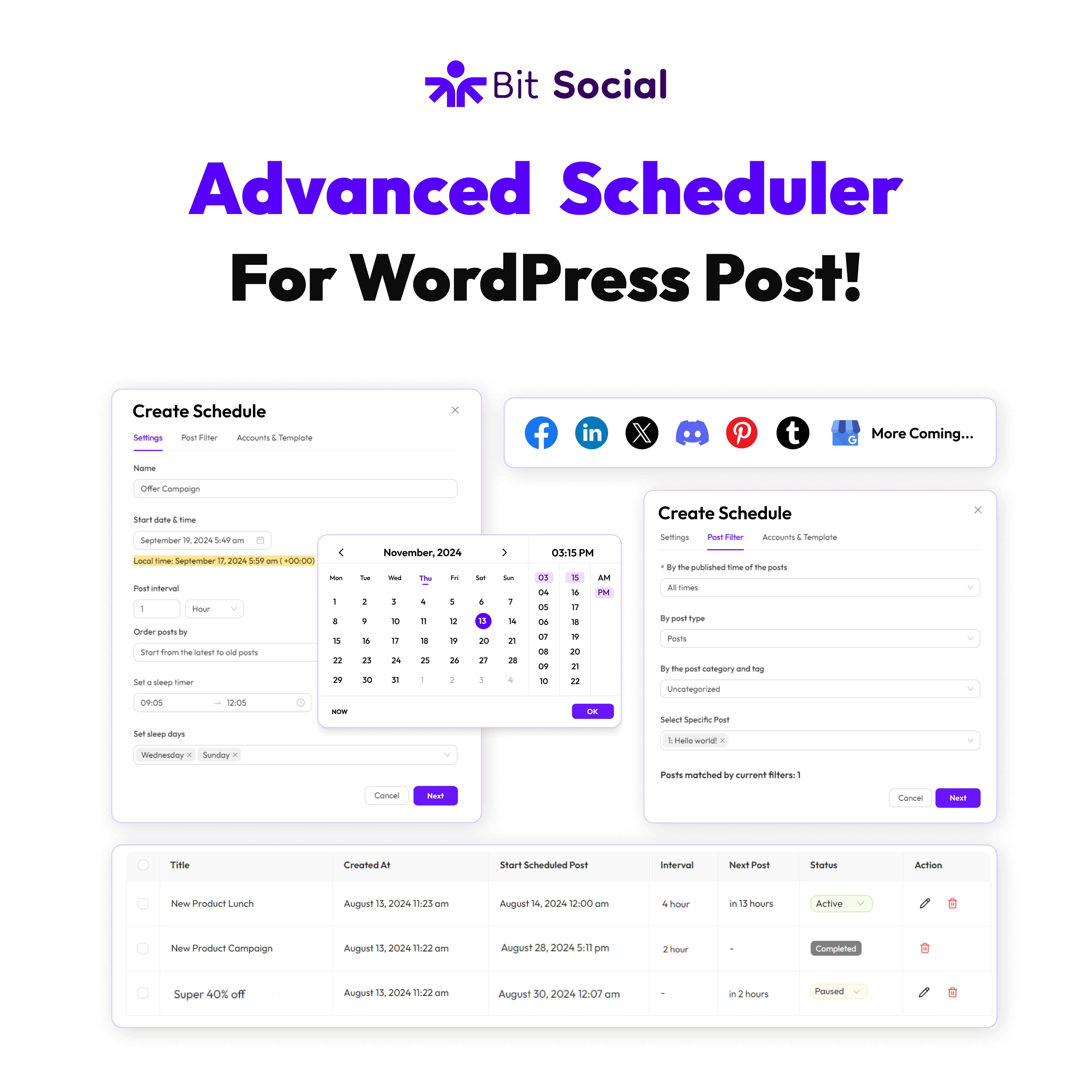 Biraz sosyal - Sosyal Medya Otomatik Posteri ve Scheduler WordPress eklentisi medya 4