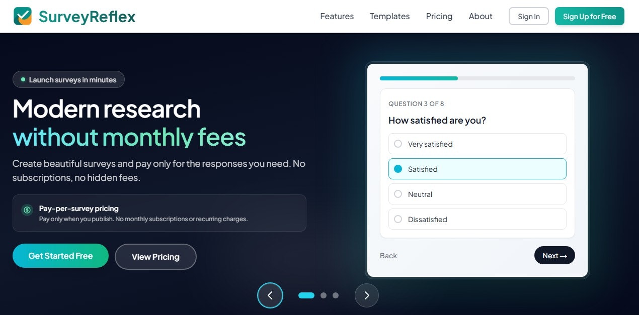 Smart surveys, no subscriptions gallery image