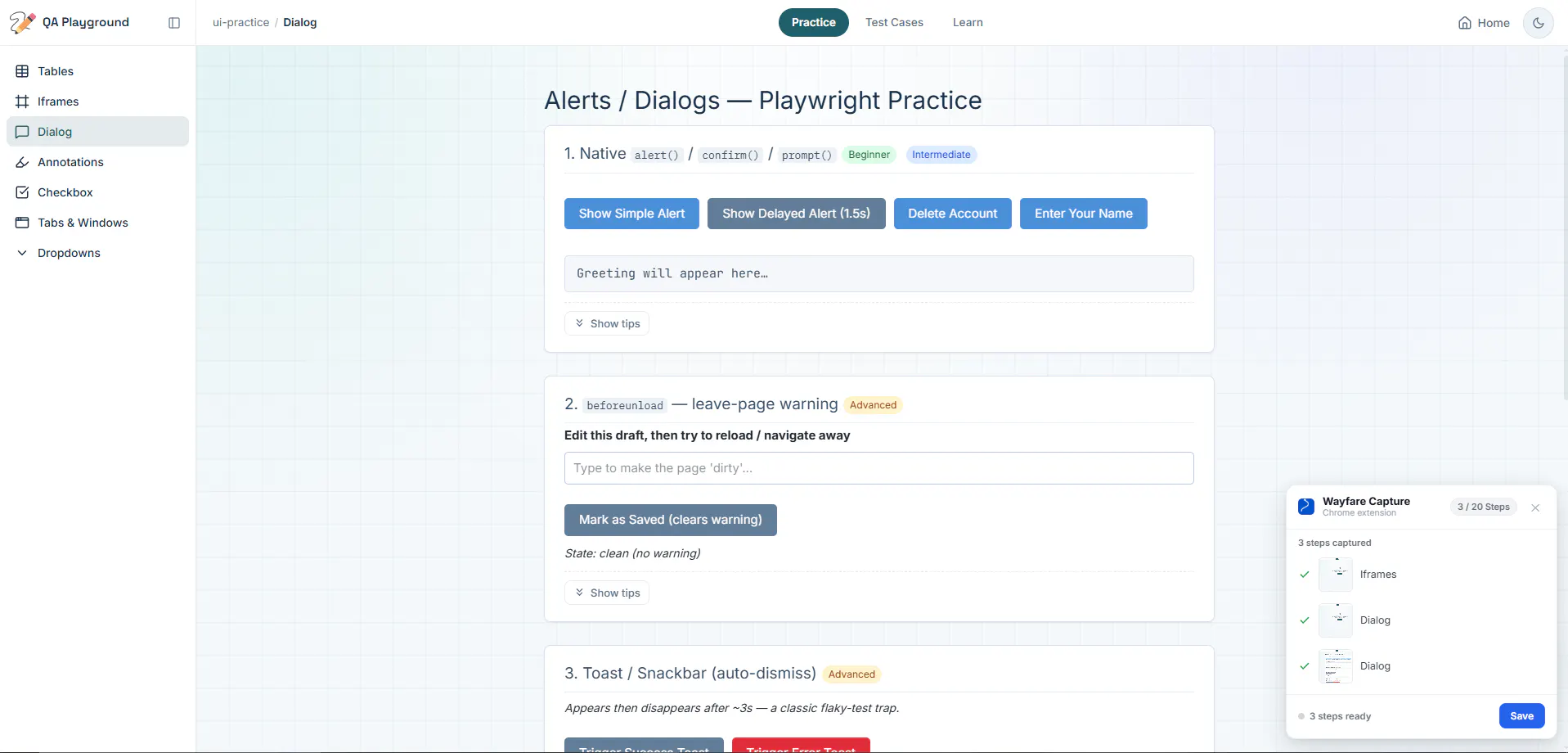 Wayfare: Auto-Document Workflows screenshot