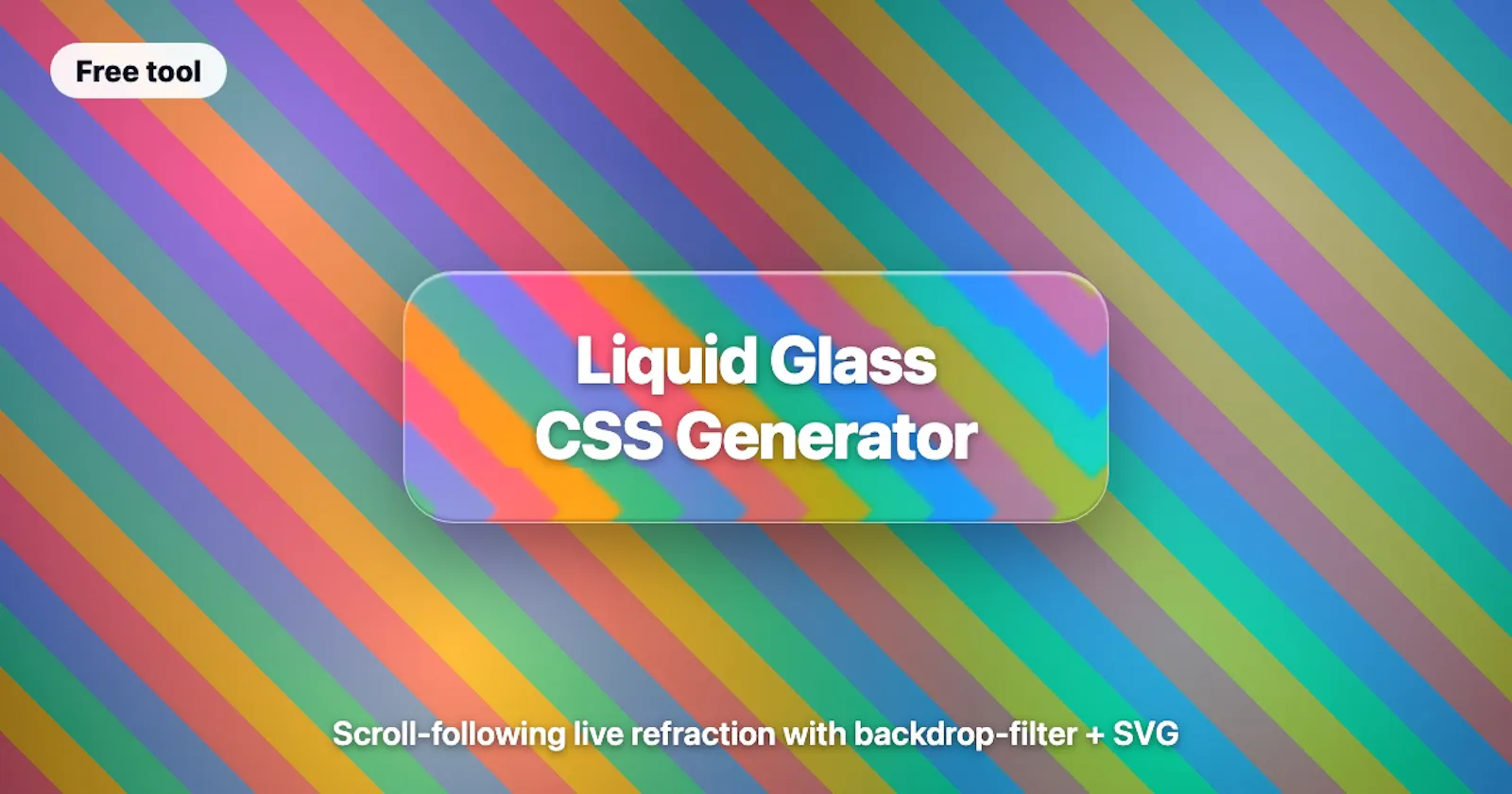 Liquid Glass CSS Generator screenshot 1